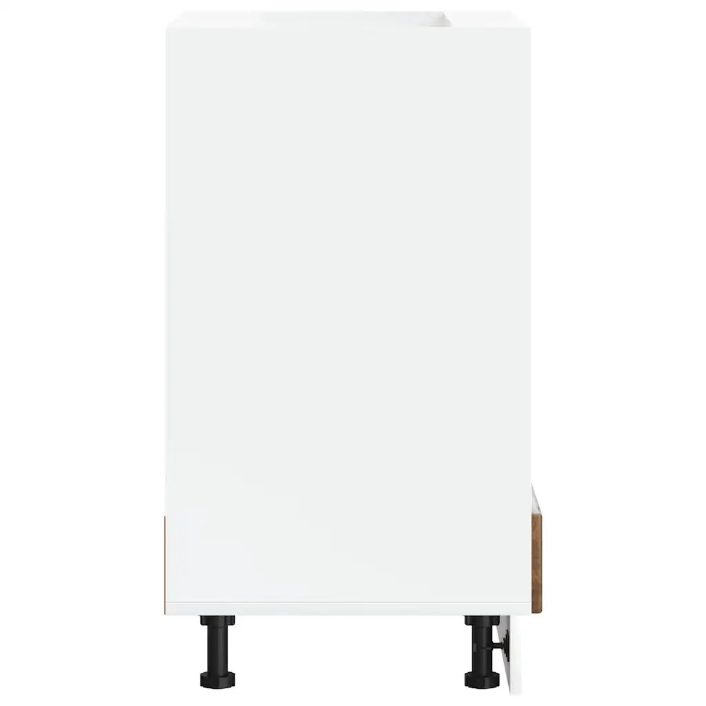 Mobile forno classico compatto 60 x 46 x 81,5 cm con piedini regolabili in legno composito effetto rovere affumicato 02_0049945