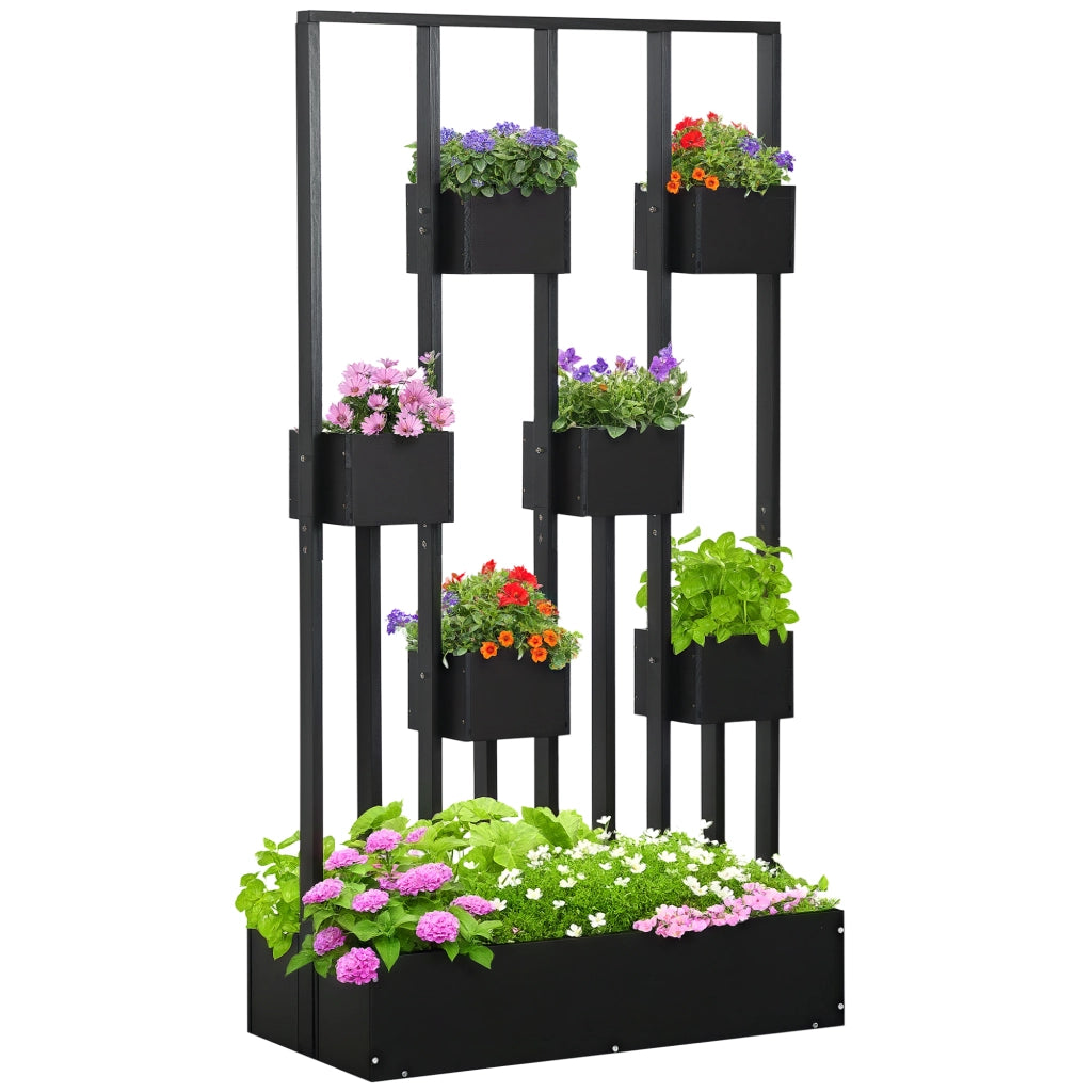 Giardino in legno con griglia per piante ¨C zephmum ¨C 90x45x170 cm