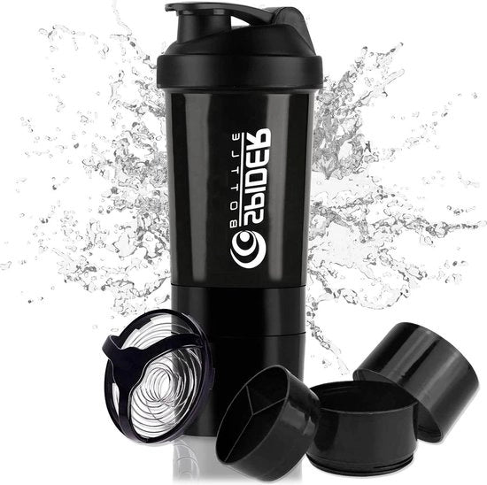 500 ml Mixatore di proteine - Shaker per acqua sportiva - Nero