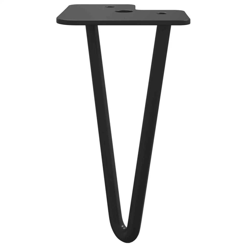 Piedino per mobili 2 pcs Nero 54,1 x 54,1 x 100 mm Ferro 864788