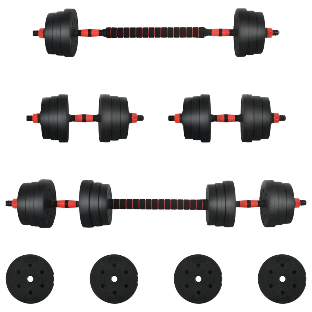 Set di Manubri 2-in-1 30kg Nero e Rosso CFW7567611