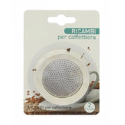 Trade Shop - Set Ricambi Guarnizione Gomma Filtro Per Caffettiera Moka Caffè 2 Tazze 53325 -