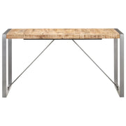 Tavolo da Pranzo 140x70x75 cm in Legno Massello di Mango Grezzo 321562