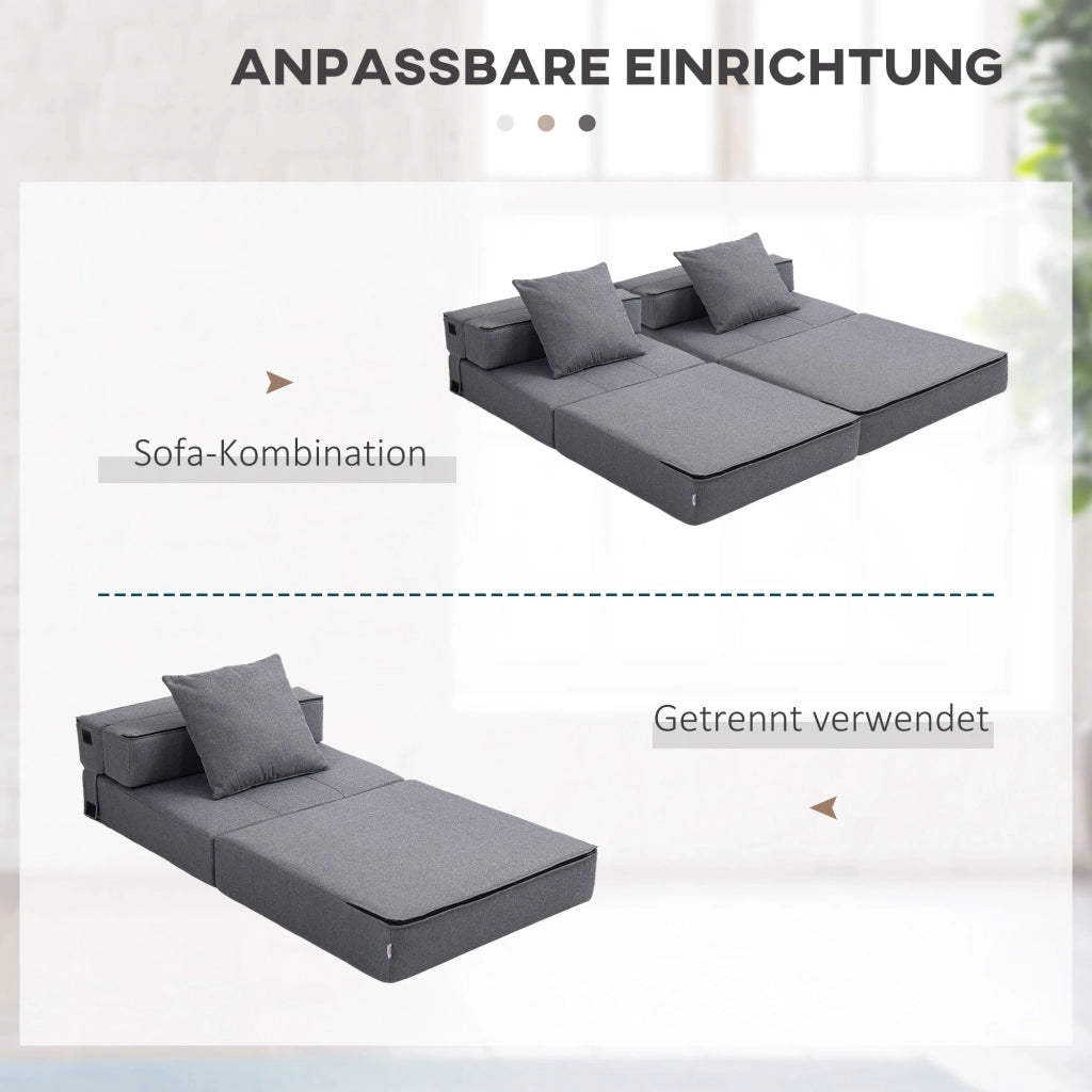 Poltrona Letto Relax ¨C zephmum ¨C Grigio Scuro 70x70x61