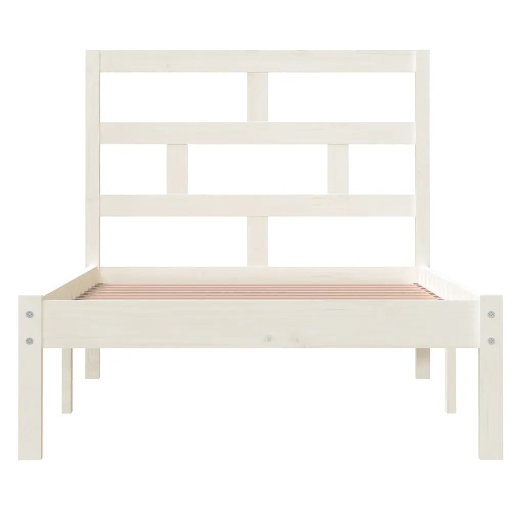 Giroletto Bianco in Legno Massello 90x190 cm 3FT Single cod mxl 49260