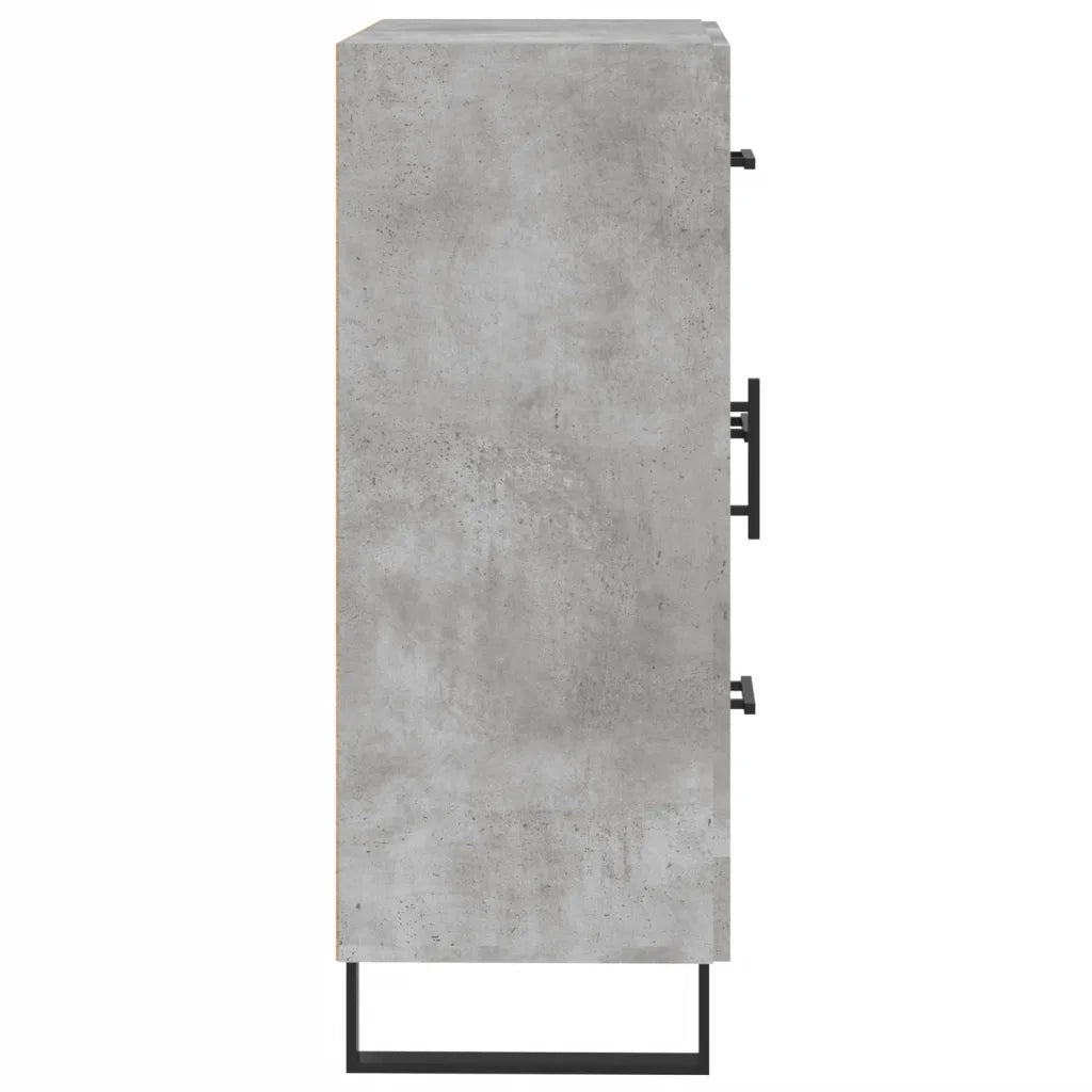 Credenza Grigio Cemento 69,5x34x90 cm in Legno Multistrato 830288