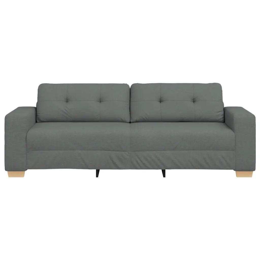 Divano a 3 posti Grigio Scuro 220x78x80 cm in Tessuto 4105089