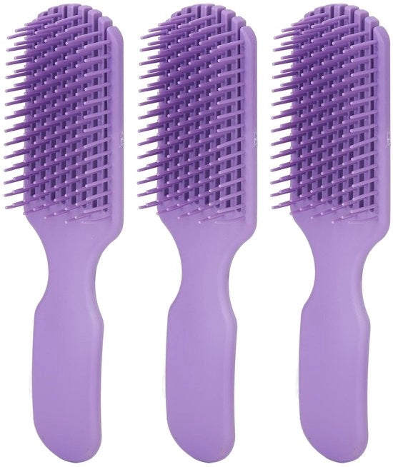 Borsetto per capelli staticamente libero - Ergonomico - Ventilato - Colorato in viola - Adatto per tutti i tipi di capelli - Per ontwarring e styling - Modello senza statica