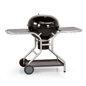 Barbecue a Carbone Carbonella 130x66x101 cm con Carrello Sally Nero