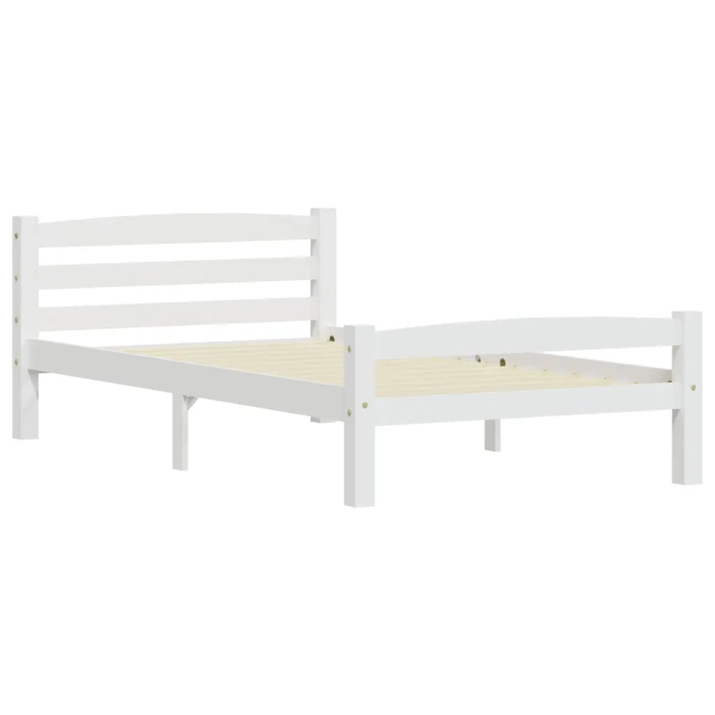 Dormeuse Estraibile senza Materasso Bianca Legno Pino 100x200cm 322069