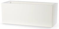 Vaso 60x25x25cm in Resina Tulli Schio Cassa Essential 60 Bianco