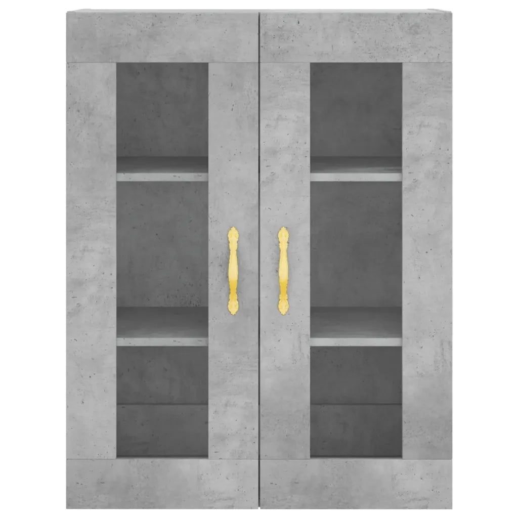 Credenza Grigio Cemento 69,5x34x180 cm in Legno Multistrato 3198325