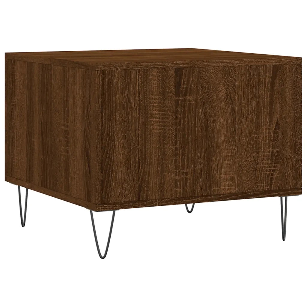 Tavolino da salotto | Tavolino da caff¨¨ | Tavolino da Soggiorno Rovere Marrone 50x50x40cm Legno Multistrato