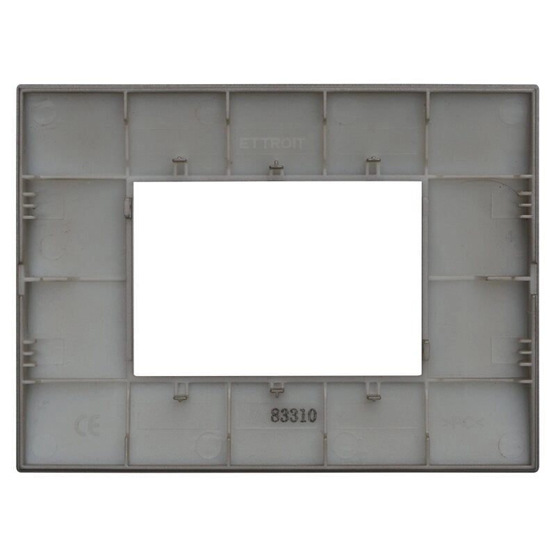 Placca Plastica Serie Venus 3P Colore Bronzo Compatibile Con Vimar Arke