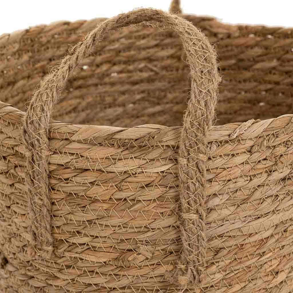 Cesto in fibra naturale marrone D27x22/30