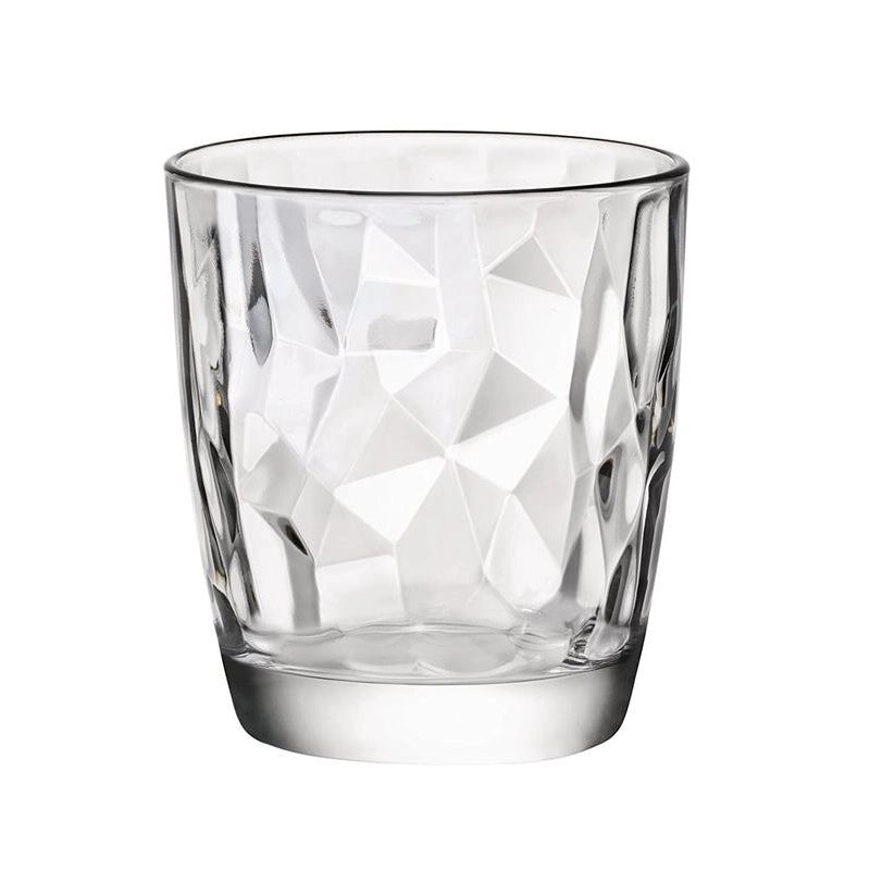 6 PZ BORMIOLI DIAMOND BICCHIERE ACQUA TRASPARENTE DA 30CL H 9,3 CM