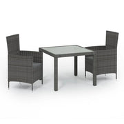 Set da pranzo da giardino 3 pezzi e cuscini in resina intrecciata grigia 02_0014761