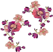 Pannelli decorativi in tessuto con motivi floreali - 50 x 32,5 cm - Accessori per cucito - Decorazione - Tessuto in poliester - Tema di San Valentino