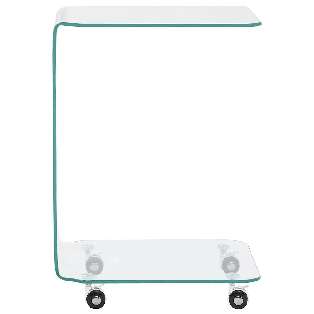 Tavolino da Salotto 45x40x63 cm in Vetro Temperato 284726