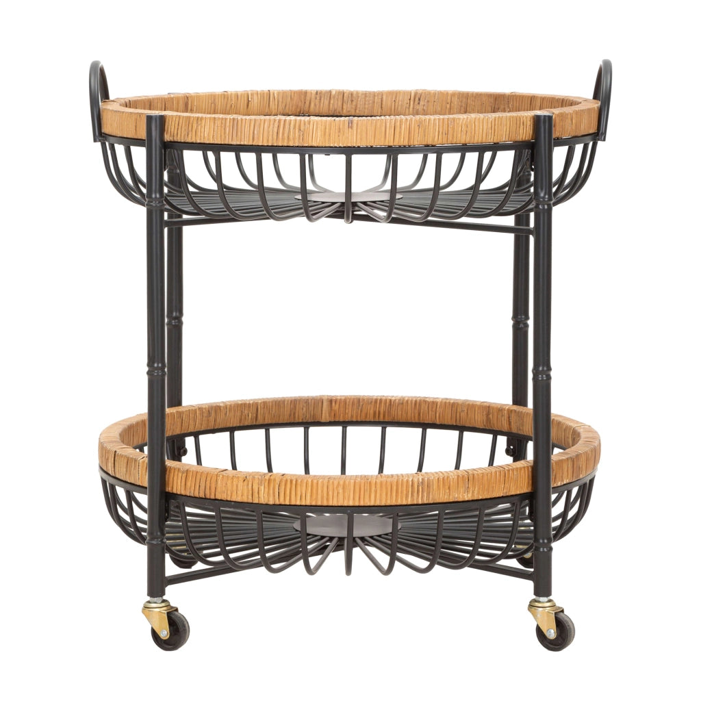 Zakopa, Carrello 2 Ripiani, 57x56x63h cm Marrone