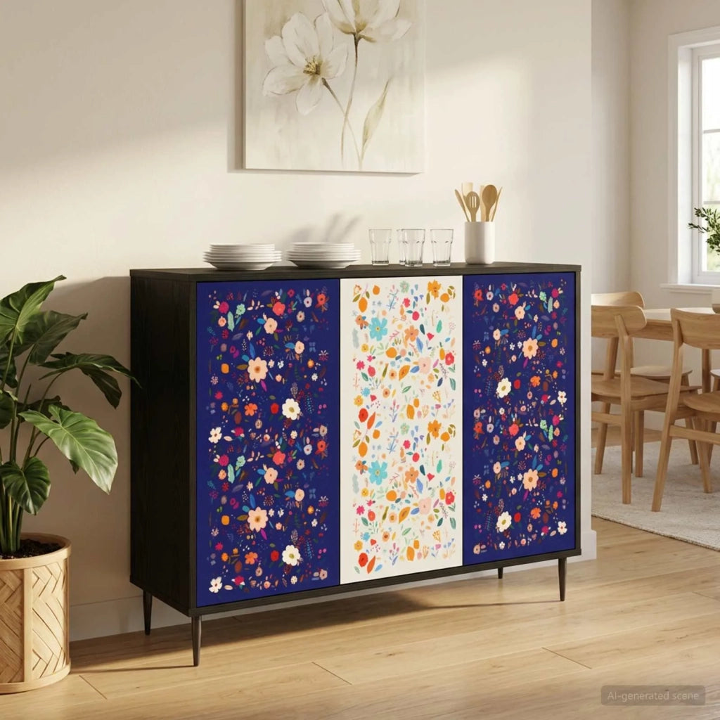 Credenza MAINZ Rovere Nero 102 x 33 x 76 cm 8006984