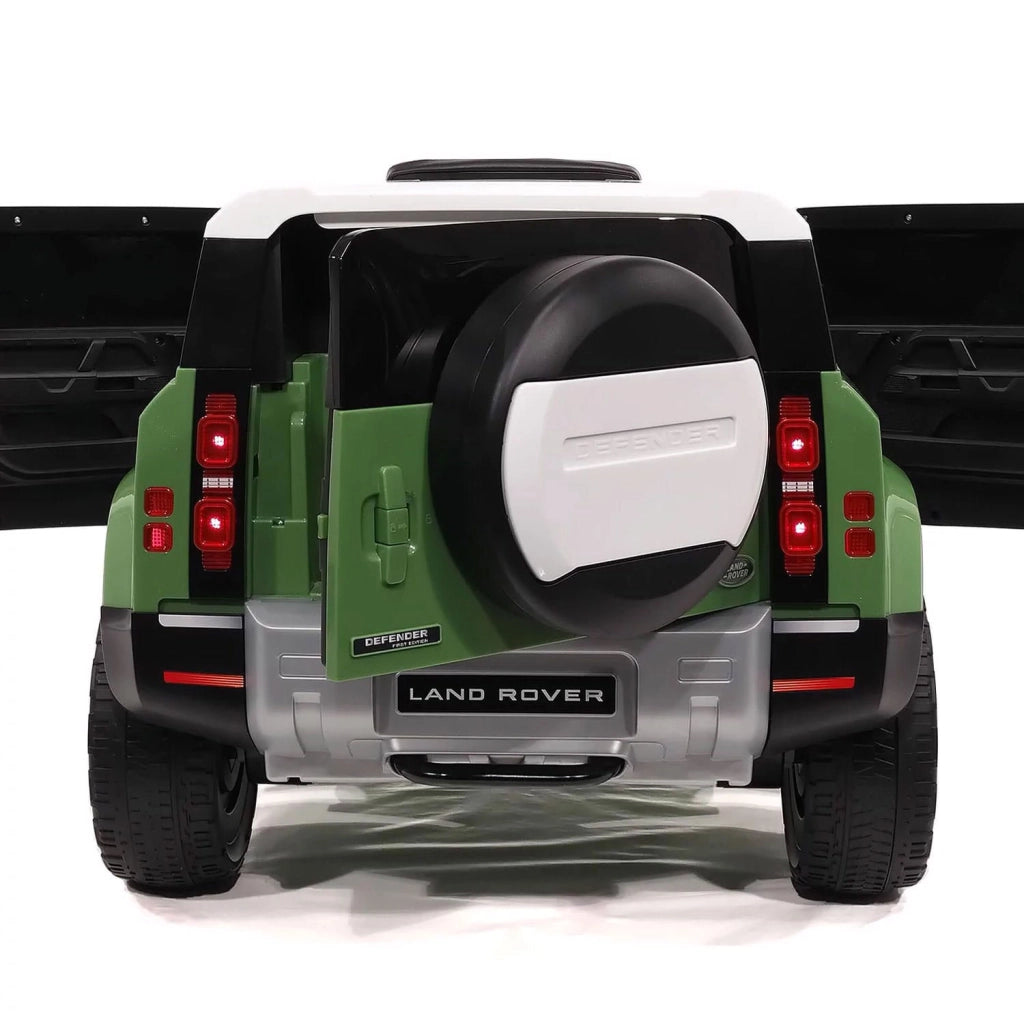 Macchina Elettrica per Bambini Licenza Ufficiale Land Rover Defender 12V 7Ah Verde