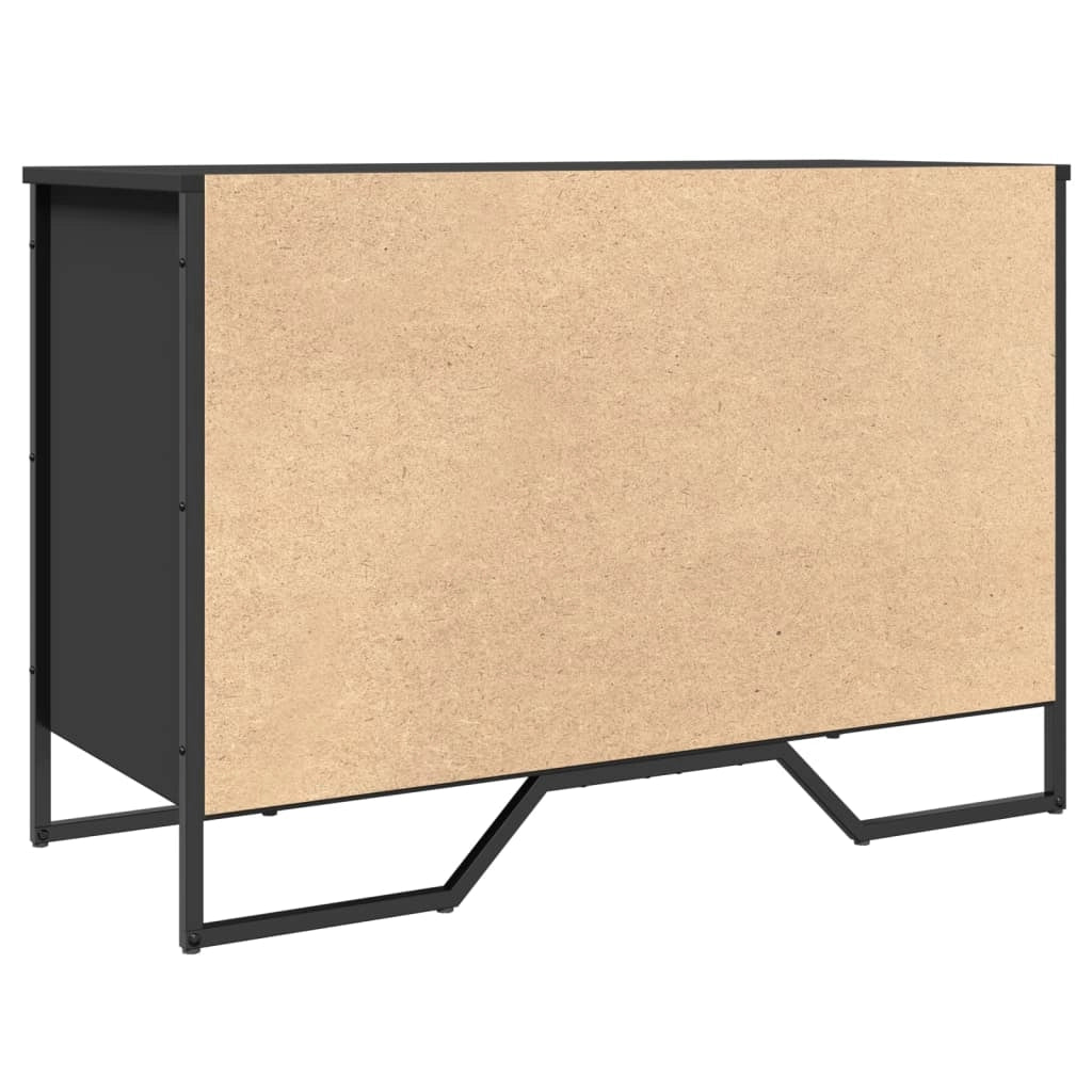 Scarpiera mobiletto portascarpe mobile per ingresso/corridoio/soggiorno 90 x 38 x 61,5 cm legno ingegnerizzato Nero 02_0022030