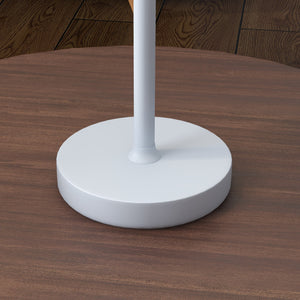 Lampada da Tavolo Portatile Ø11,2x36,5 cm in Acrilico e Metallo Grigio