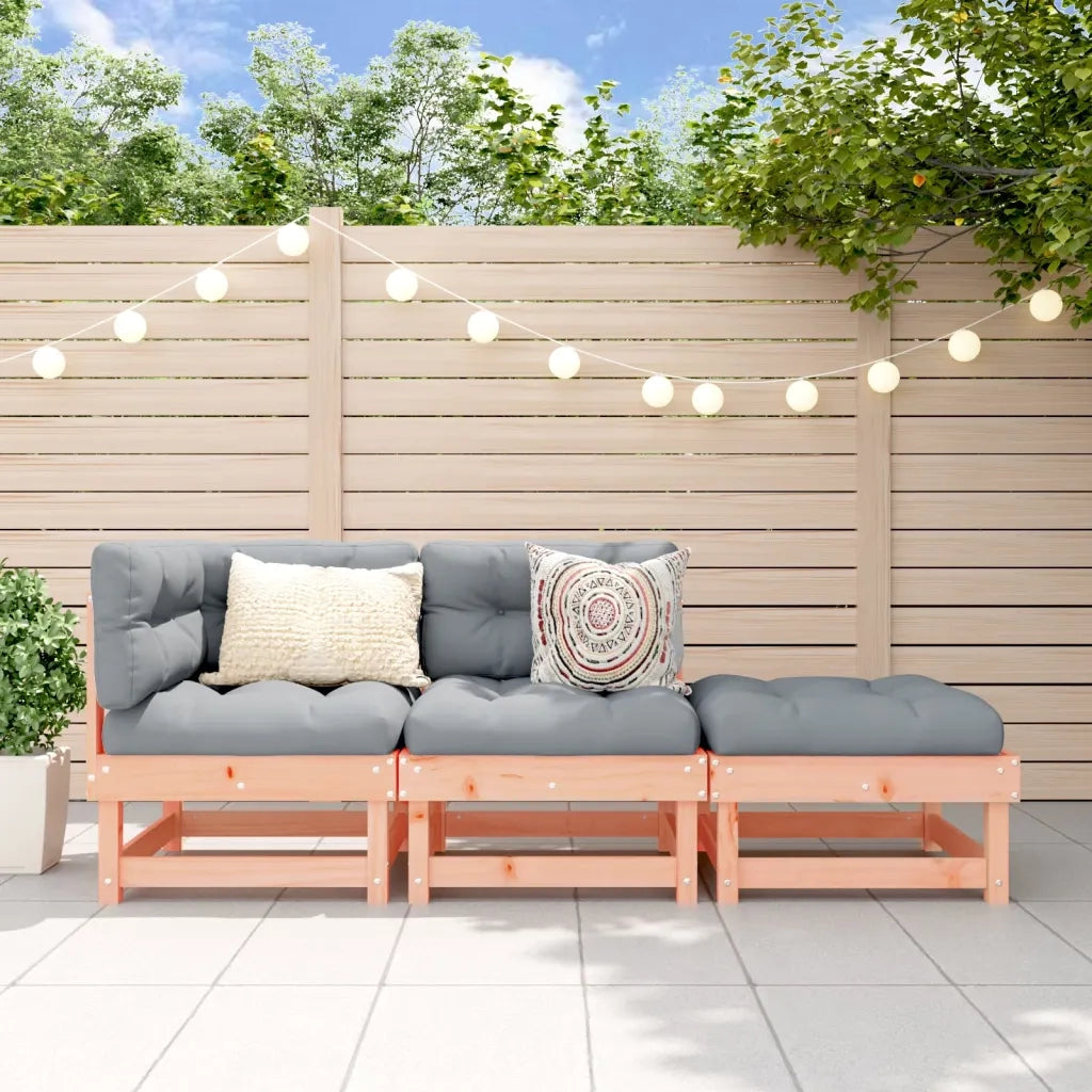 Salotto da Giardino-Set Salotto da Giardino 3 pz in Legno Massello di Douglas 974751