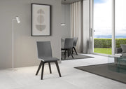Sedia Trudy gambe Antracite cuscino grigio 11
