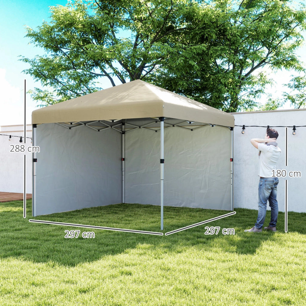 Tenda da giardino pieghevole ¨C zephmum ¨C Grigio 3x3m