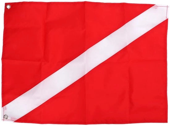 Vela di sicurezza per immersioni 50 x 35 cm - Poliestere - Adatto per immersioni/pesca con l'arco - Sport sottomarino - Vela di sicurezza - Utilizzo pratica - Vele di sicurezza per immersioni