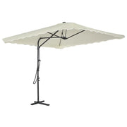 Ombrellone da Esterni con Palo in Acciaio 250x250 cm Sabbia 44882
