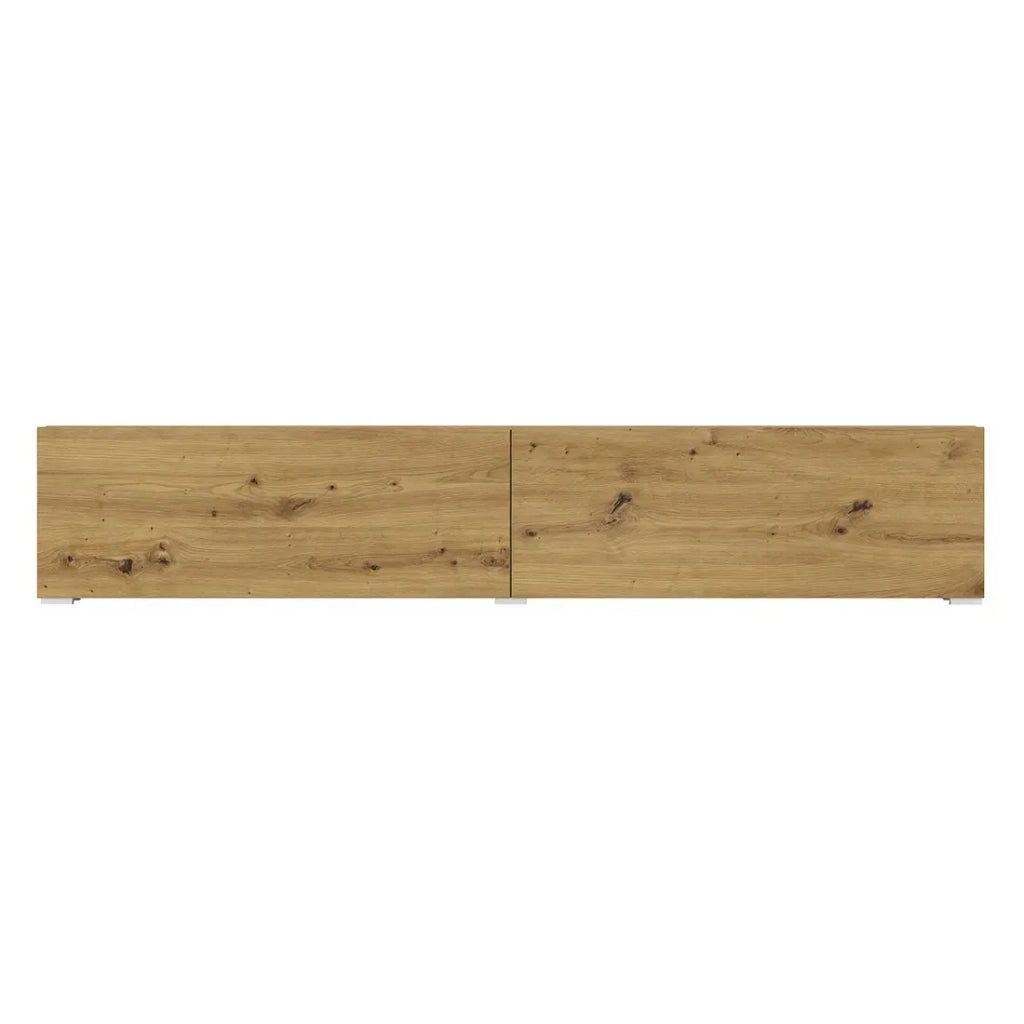 Mobile TV 180 cm collezione EVA. Colore rovere e nero.