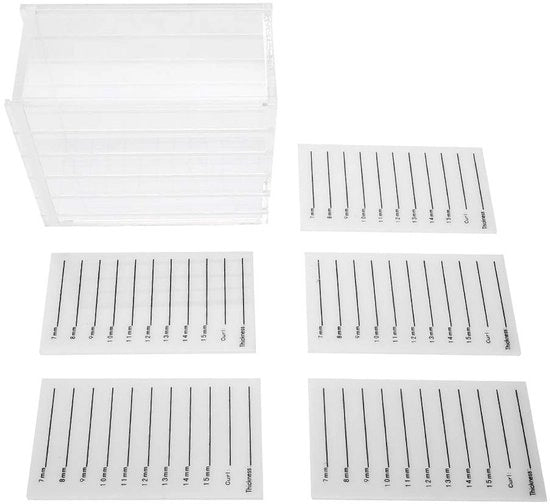 Organizzatore di Ciglia - 5 Livelli - Scatola di Protezione in Plastica - Contenitore di Archiviazione Transparente - Ciglia Falsate - Strumenti di Trucco - Alta Capacità