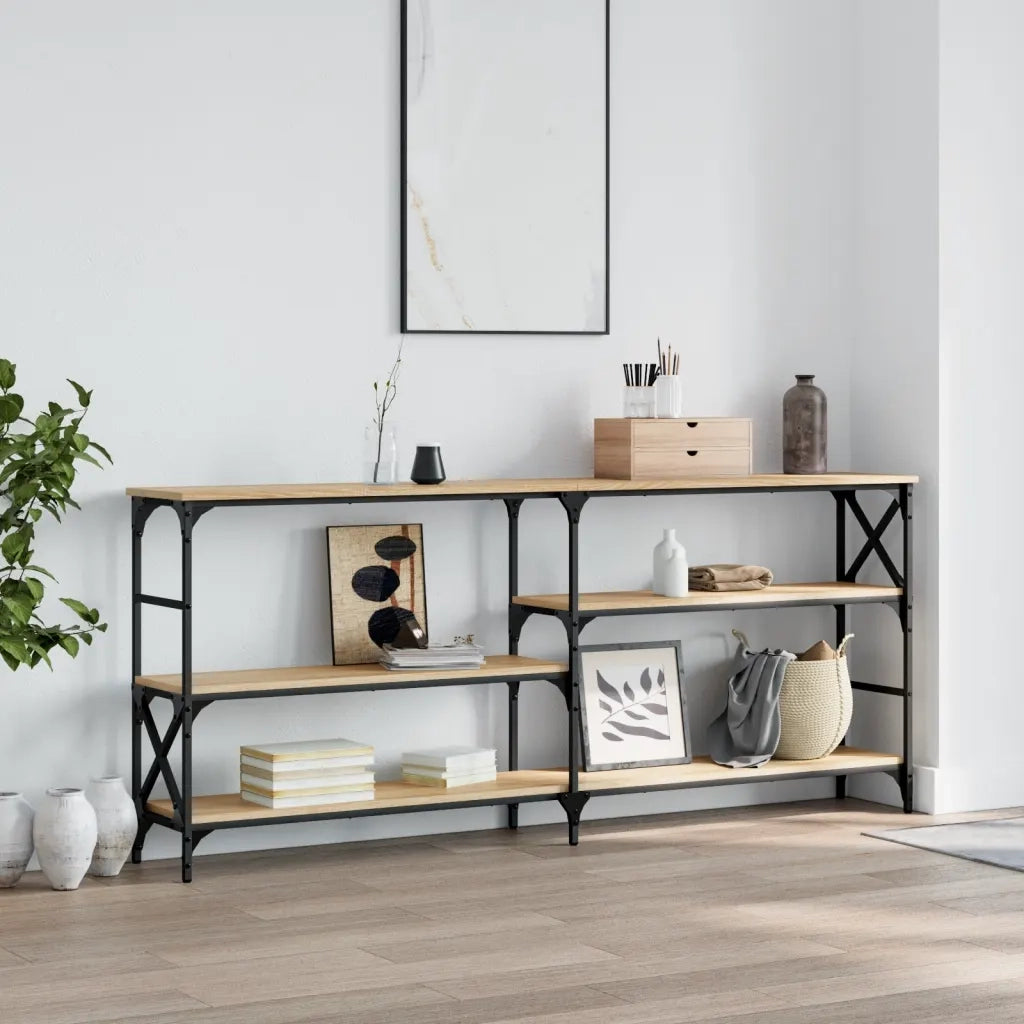 Tavolo Consolle | Tavolo d'Ingresso Rovere Sonoma 180x29x76,5 cm Legno Multistrato