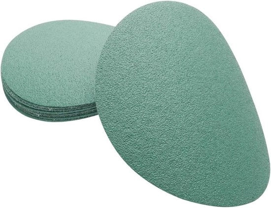 10 pezzi 125 mm 40-3000 grani Dischi abrasivi con anello e gancio - Disco abrasivo circolare - adatto per Dischi abrasivi P40 3000# Verde .