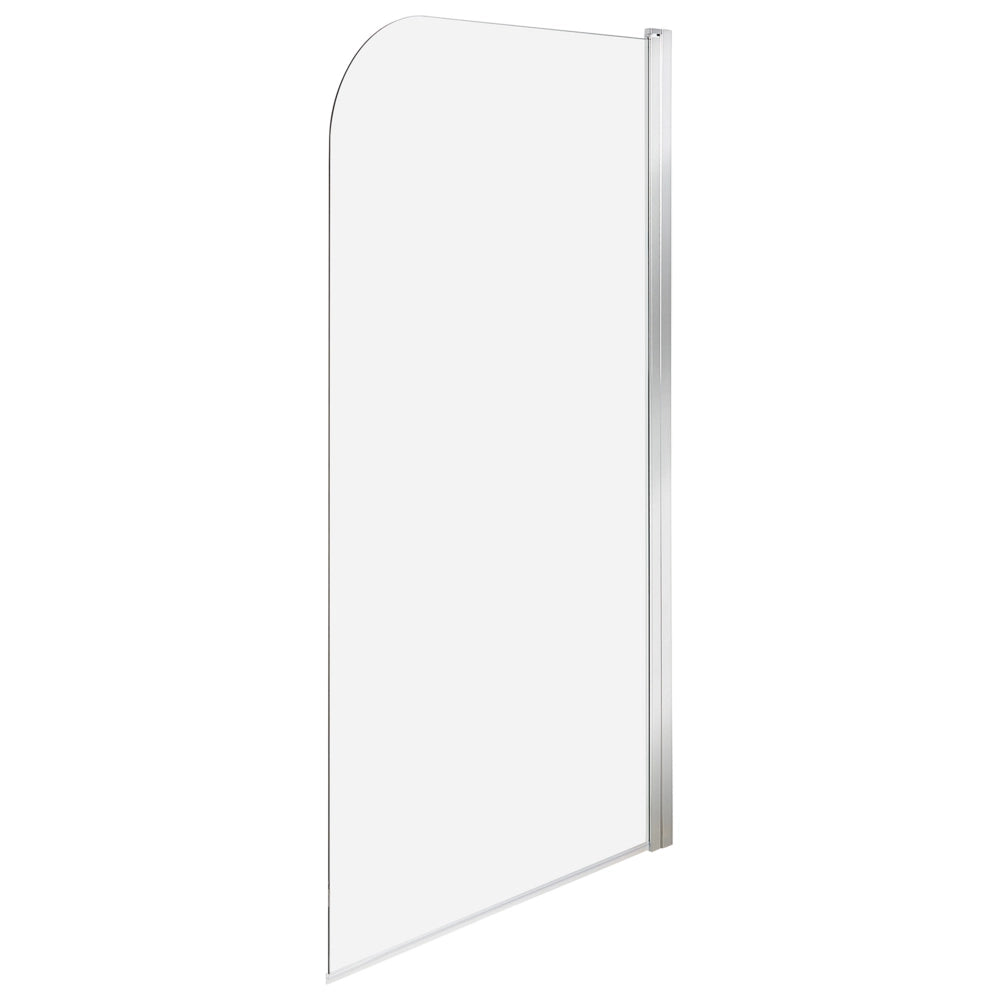 Schermo Doccia Vasca Vetro Temperato Argento con Alluminio 140 x 70 cm Regolabile Minimalista