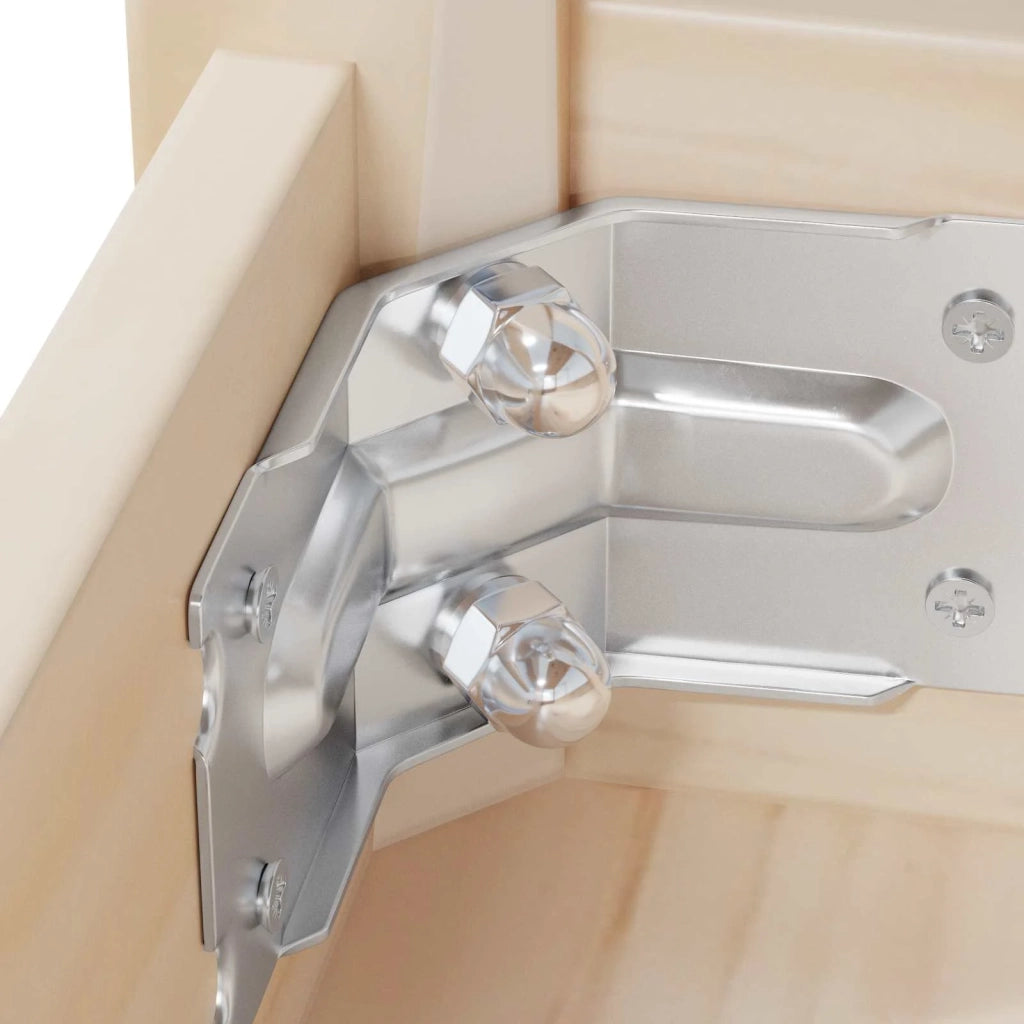 Nuts Esagonali a Ghianda 3913 pcs Argento Metallo