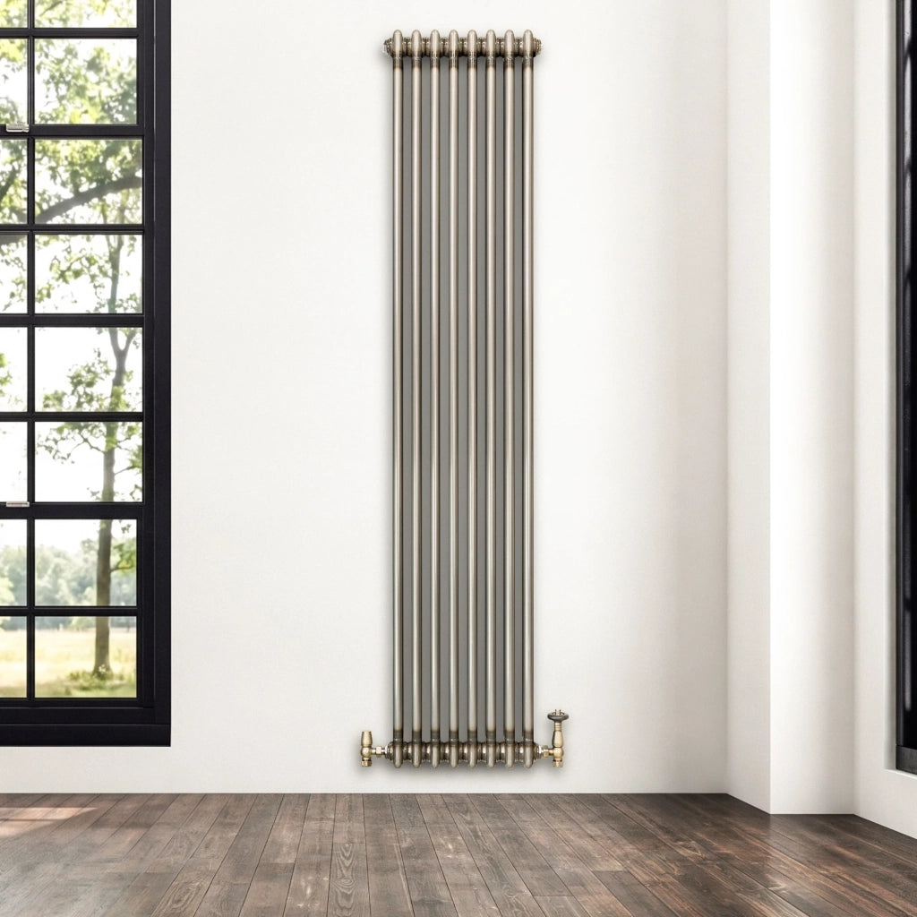 Radiatore 2 Colonne Verticale Metallo Grezzo 1800x380 mm