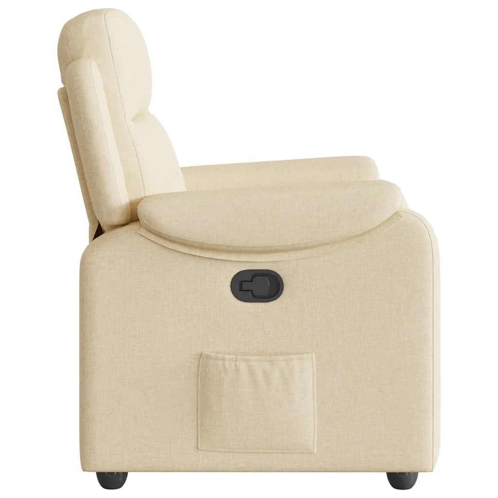 Poltrona Reclinabile in Tessuto Crema 4015688