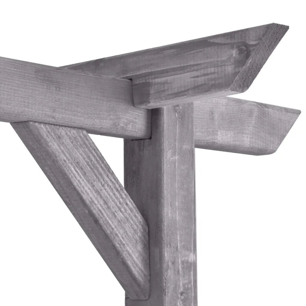 Pergolato da Giardino Grigio 200x40x205 cm in Pino Impregnato 313567