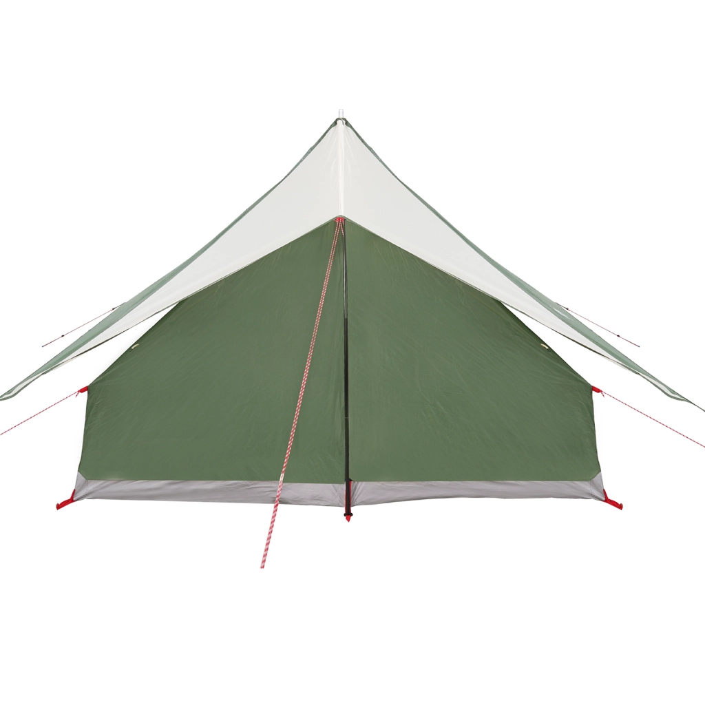 Tenda da Campeggio A-Frame 5 Persone Verde Impermeabile