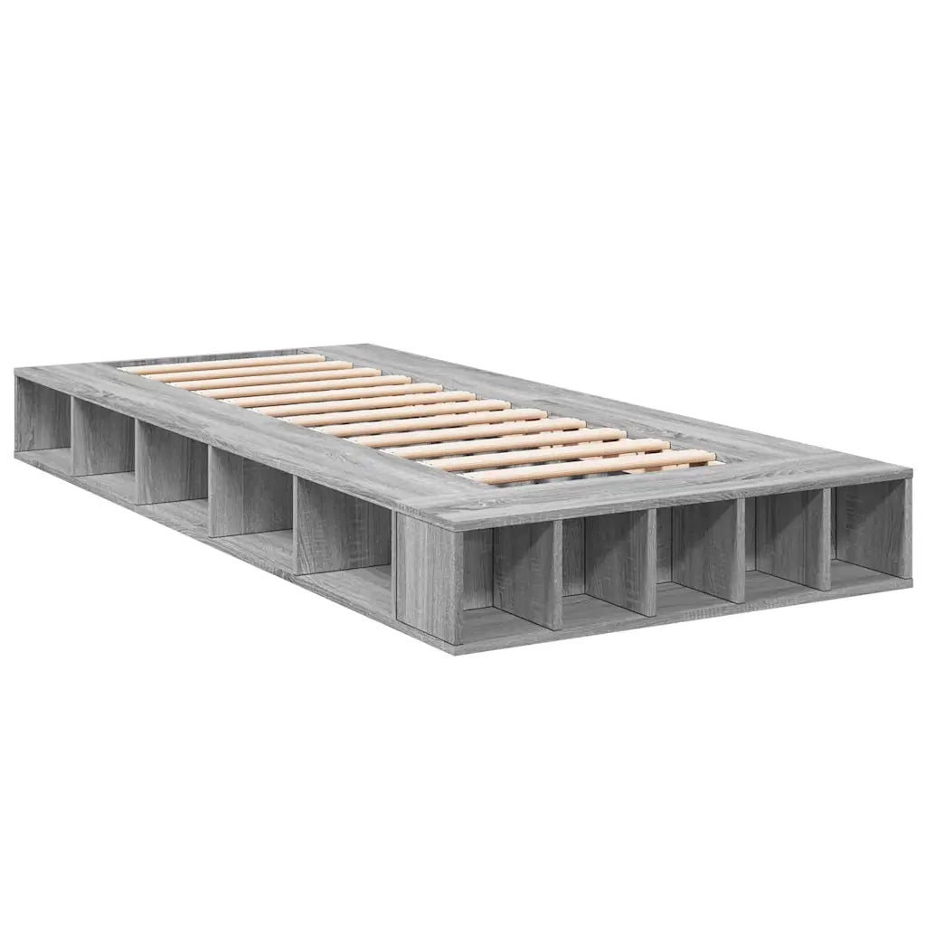 Giroletto-Struttura Letto Grigio Sonoma 75x190 cm in Legno Multistrato 289005