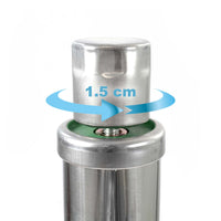 Tavolo da lavoro in acciaio inox 100 x 60 x 85 cm con ripiano inferiore e piedi regolabili