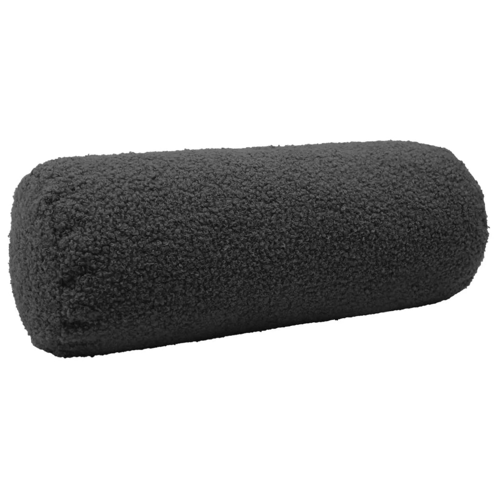 Federa 2 pcs HEERLEN Grigio Scuro Ø 15 x 40 cm Bouclé 923271
