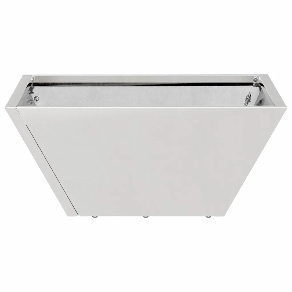 Vaso da giardino Argento 35 x 35 x 15 cm Acciaio inossidabile 873804