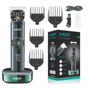 Trade Shop - Tagliacapelli Professionale Barba Trimmer Ricarica Rapida Con Pettini Guida V671 -