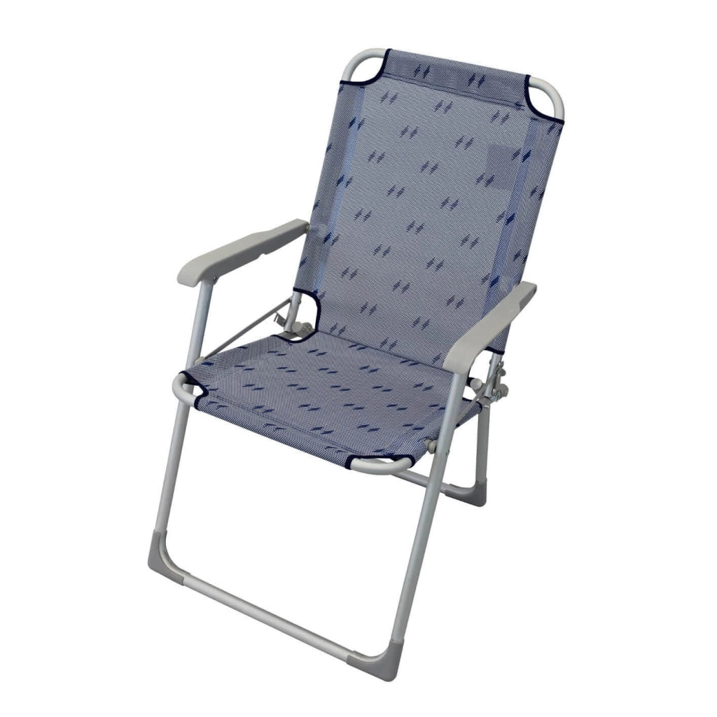 Poltrona da spiaggia e campeggio Pieghevole in Alluminio Textilene cm 52x55x89 - COTY