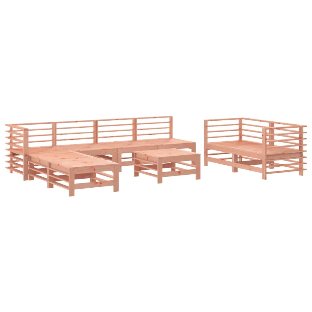 Set Salotto da Giardino 9 pz in Legno Massello di Douglas 3186303